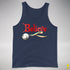 Believe Queer Pride Flag Jingle Bell Premium Tank Top - Navy